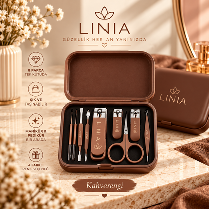 LINIA™ Premium 8 Parça Kişisel Bakım Seti