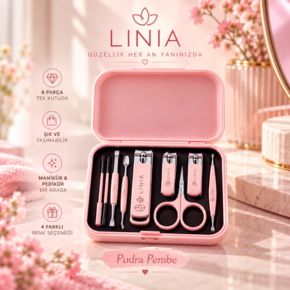 LINIA™ Premium 8 Parça Kişisel Bakım Seti